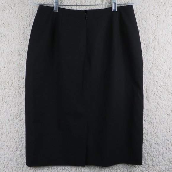 Casual Corner* Women's Stretch Wool Fully Lined 6" Backside Slit Pencil Skirt~ 8 - Picture 2 of 7